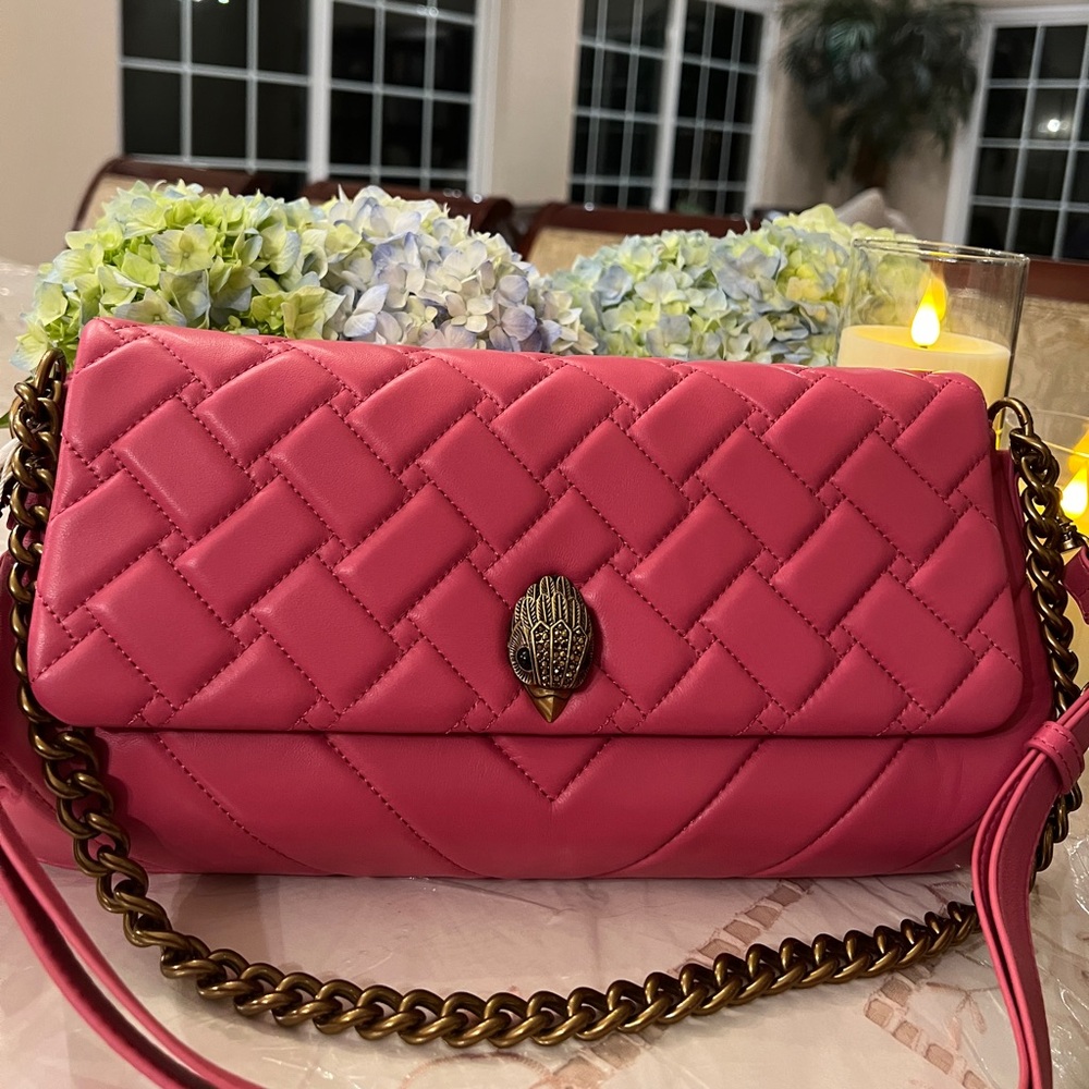 Kurt Geiger London  Long Kensington Quilted Leather Shoulder Bag  MSRP: $275.00